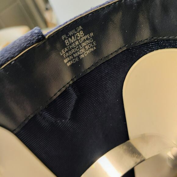 BCBG Generation blue suede wedges knee hight Boots - Picture 9 of 12